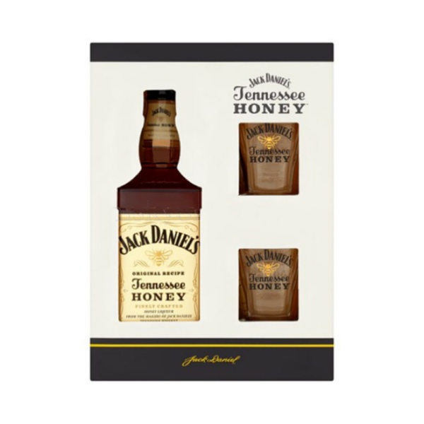 Jack Daniels honey + 2 čaše 0.70